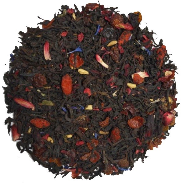 Tee-Kränzchen - Schwarztee Granatapfel-Himbeer