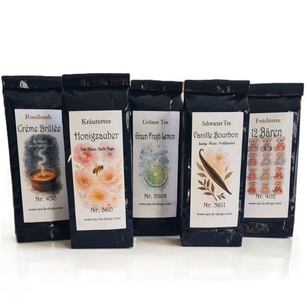 Starter Set – 5 Tees zum Probieren für Einsteiger